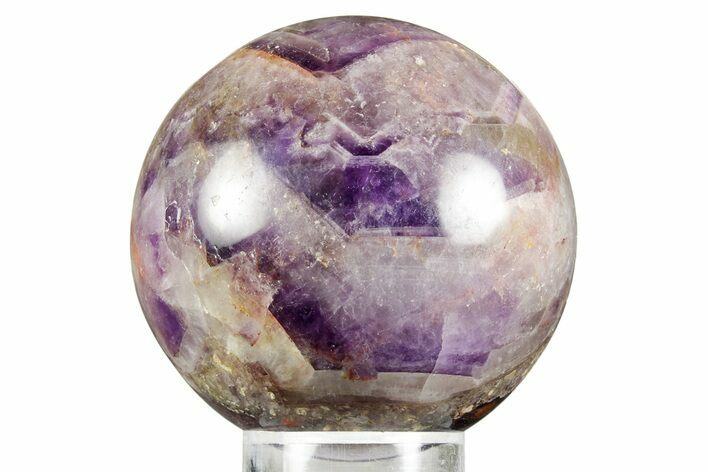 Polished Chevron Amethyst Sphere - India #359795